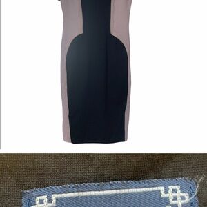 Elegant Black and beige Dress